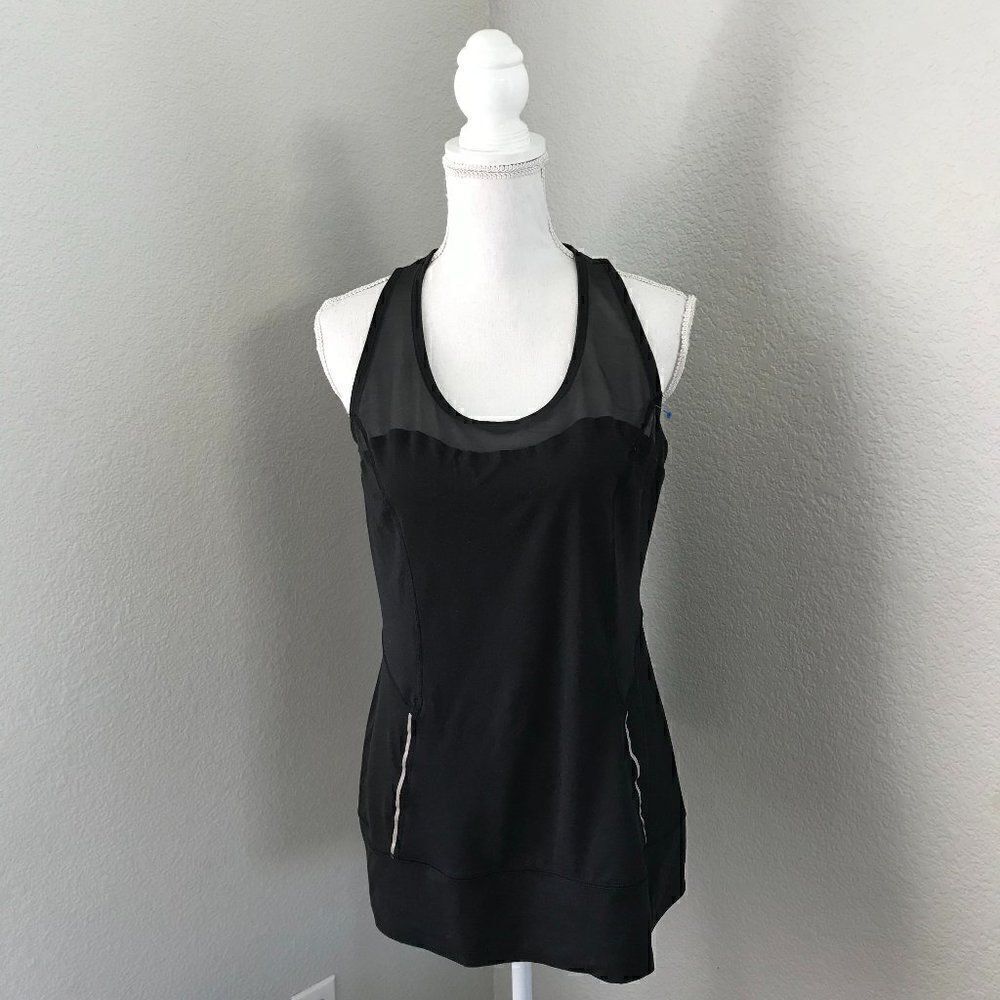 Calla Women Black Active Tank Top